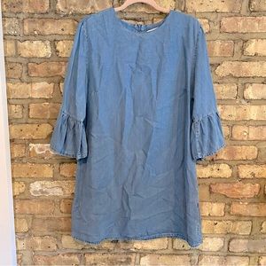 Zara Blue Denim Dress